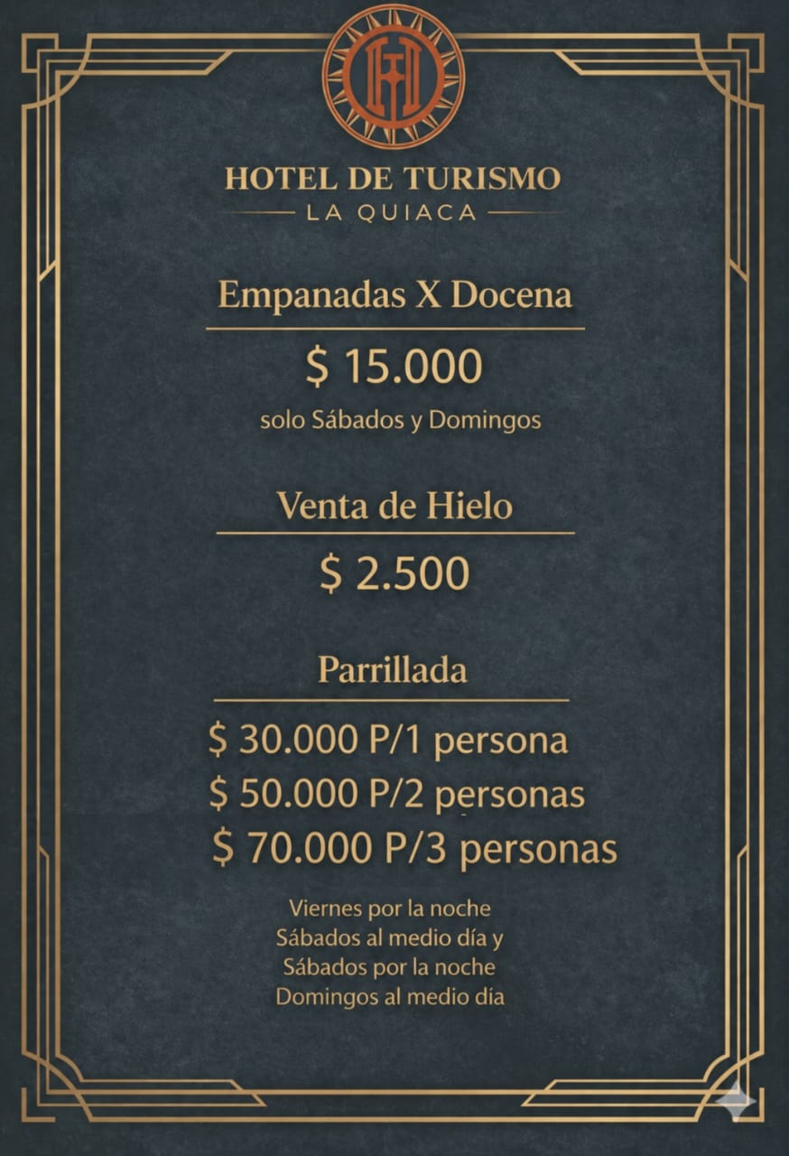 Carta del Menú