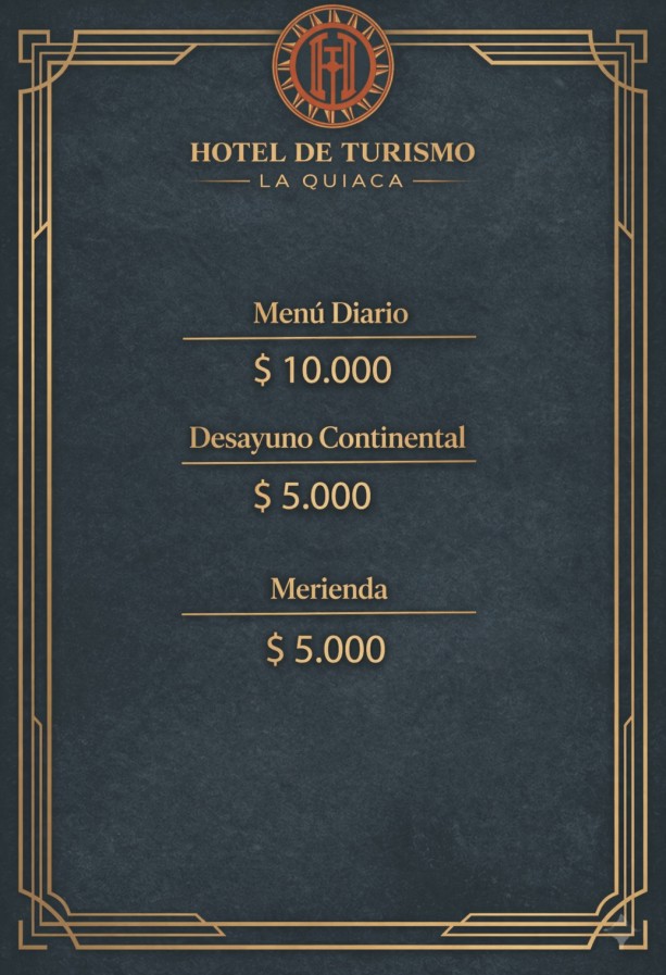 Carta del Menú